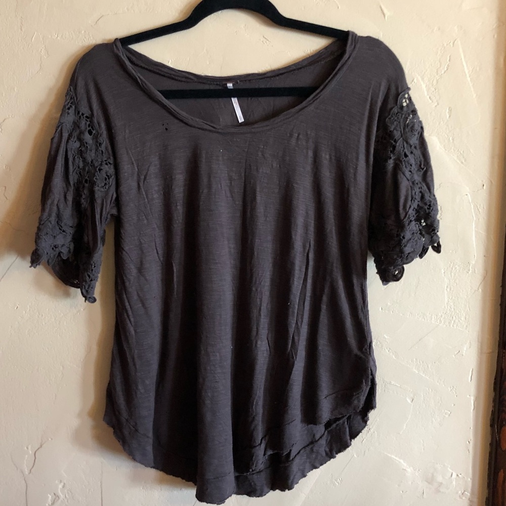 Free People boho brown blouse